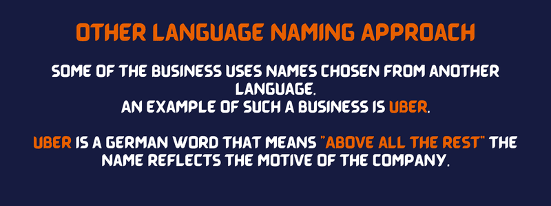 Other Language Naming Approach